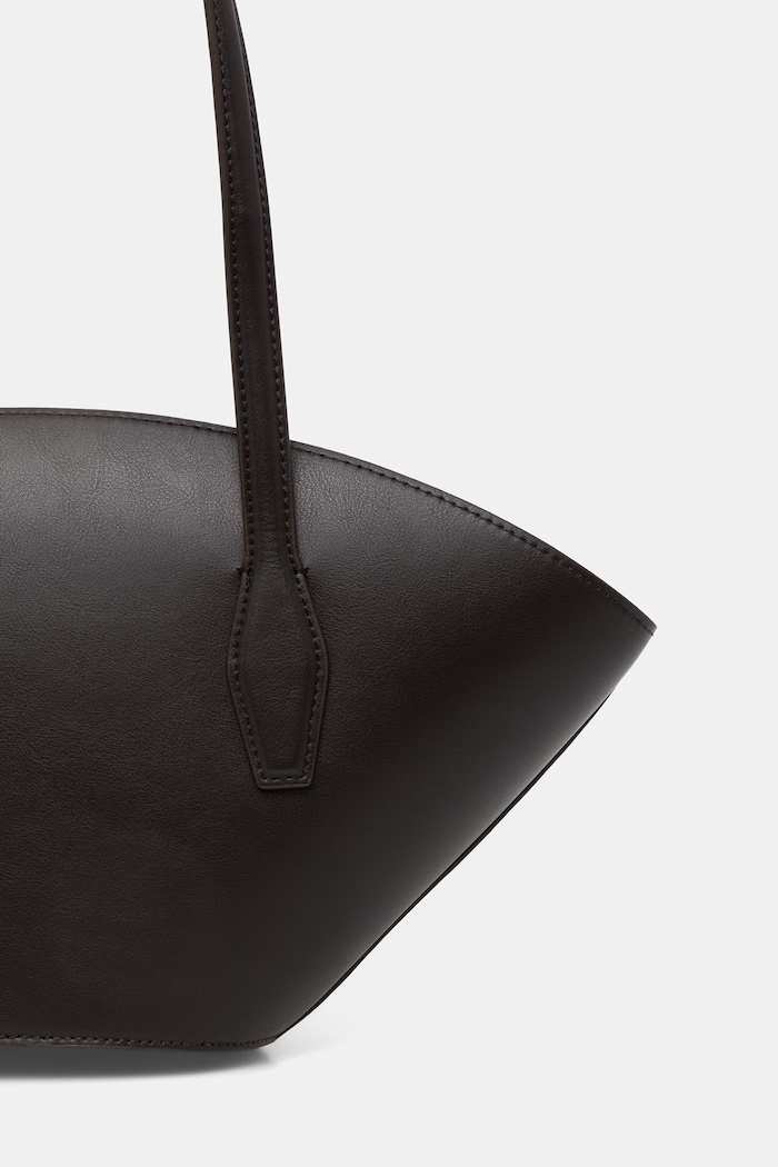 Doplňky BOSS nákupní taška dámská kožená NUMAH Chapelier Tote 50563842 hnědá