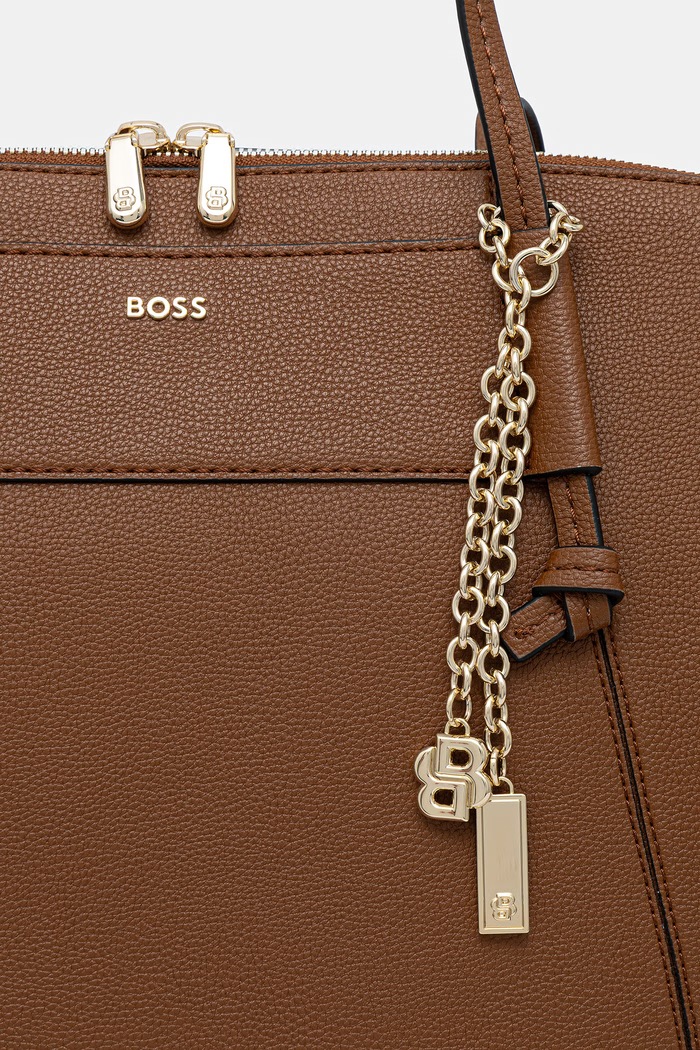 BOSS geantă shopper pentru femei, cu imitație de piele SALLEY TOTE maro 50563298