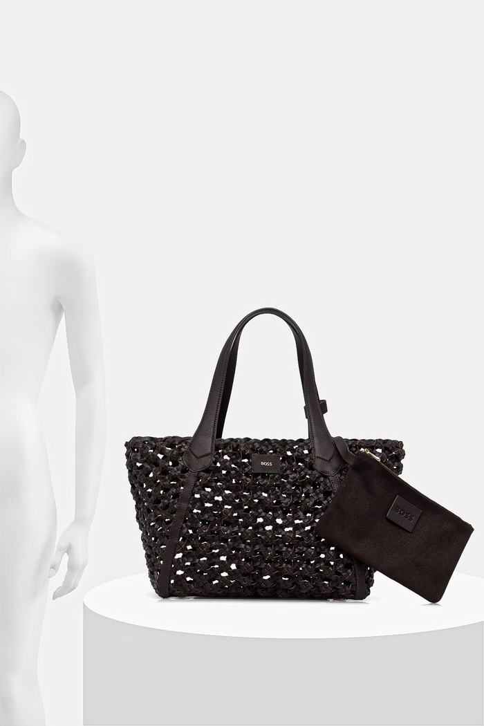 BOSS kabelka typu shopper dámska kožená Lenah Tote W 50563411