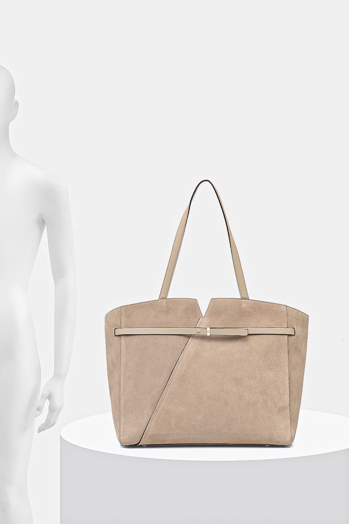 BOSS geantă shopper pentru femei, din piele întoarsă 50567595