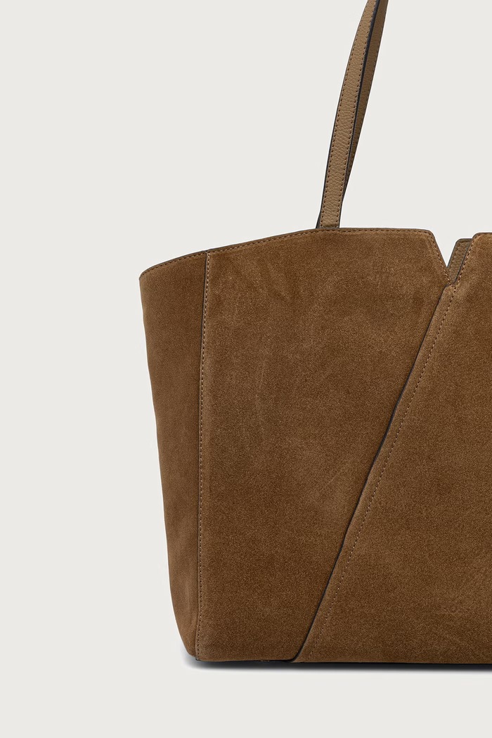 Akcesoria BOSS Torebka shopper damska zamszowa 50567595 beżowy