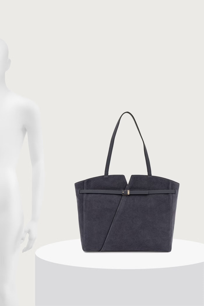 BOSS Torebka shopper damska zamszowa 50567595