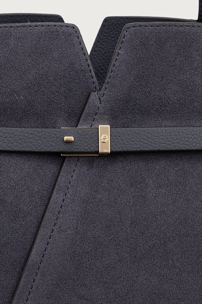 Torebka shopper damska zamszowa BOSS 50567595 niebieski