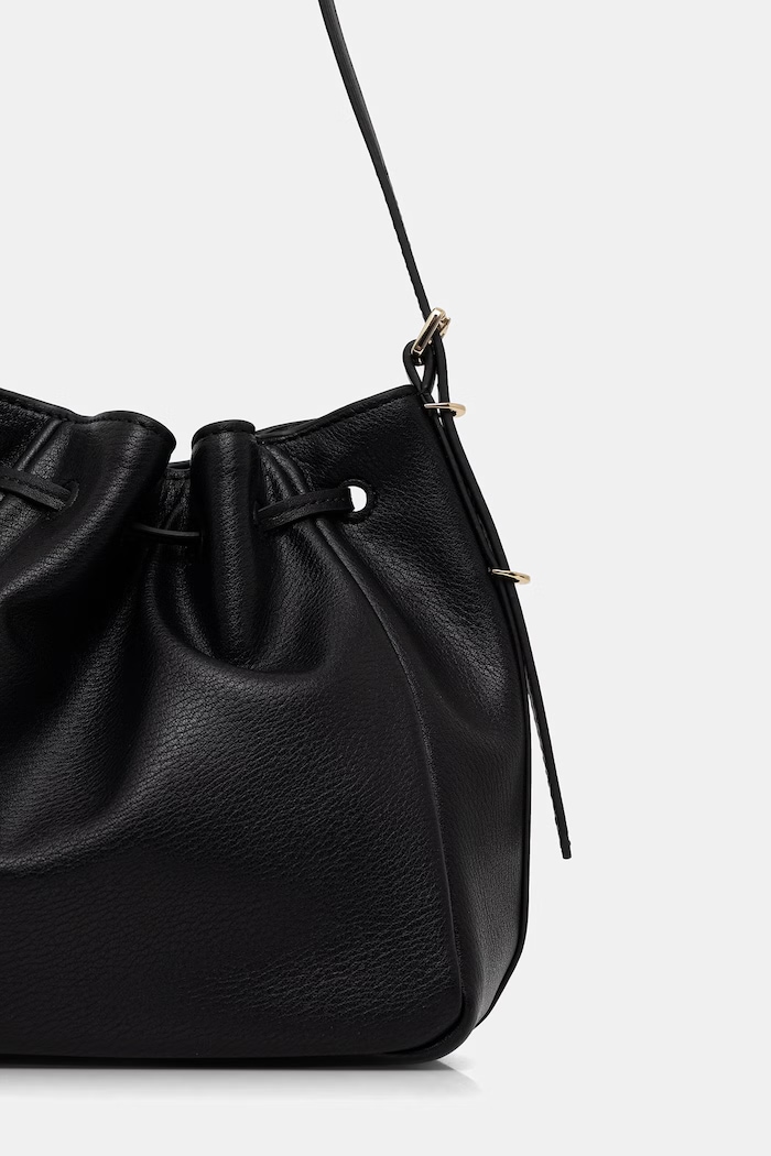 Dodatki HUGO torbica - vreča ženska iz umetnega usnja Neeko PN_Drawstring 50562993 črna