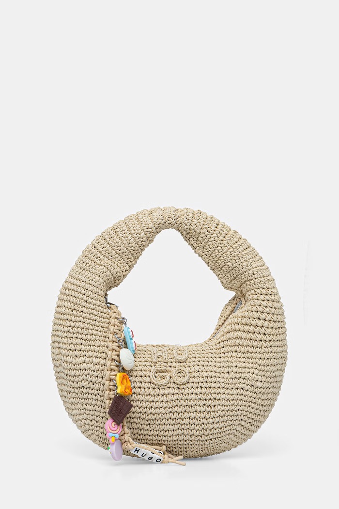 HUGO torebka rogal damska Zeya_Handbag beżowy 50563034