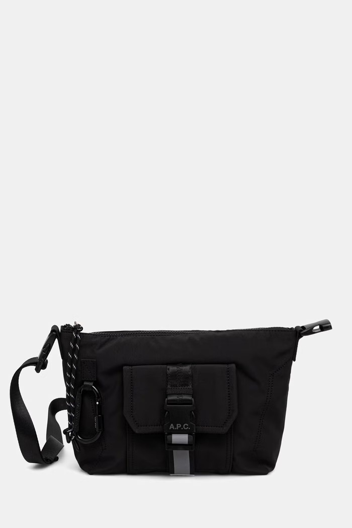 A.P.C. geantă crossbody pentru femei Besace Trek negru PAAGE.H61734