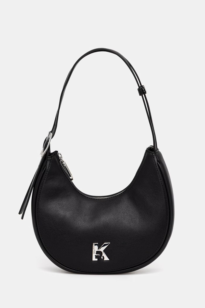 Kabelka Karl Lagerfeld Jeans jednofarebný čierna B2W30126