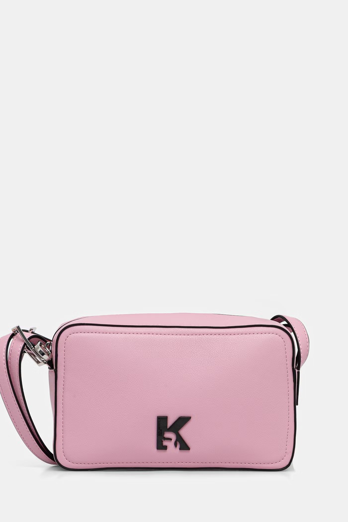 Karl Lagerfeld Jeans torebka aplikacja różowy B2W30128