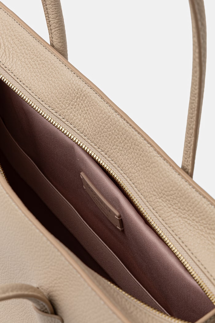 Coccinelle torebka shopper damska skórzana E1.UAK.11.01.01 beżowy