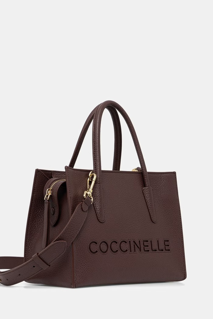 Coccinelle χιαστί γυναικεία δερμάτινη E1.UAK.18.01.01 κόκκινο SS26