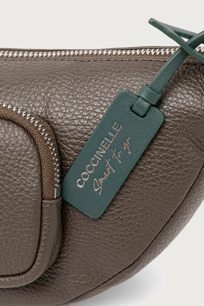 Crossbody kabelka dámská kožená Coccinelle E1.U0A.85.01.01 zelená