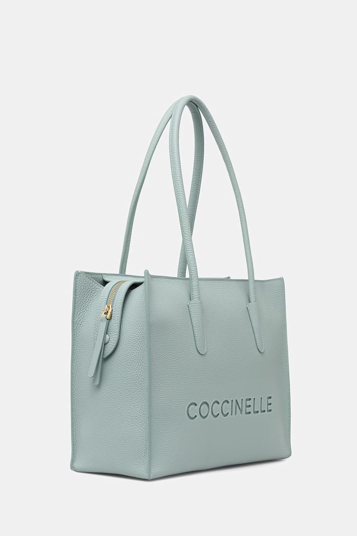 Кожена чанта Coccinelle E1.UAK.11.02.01 тюркоазен SS26