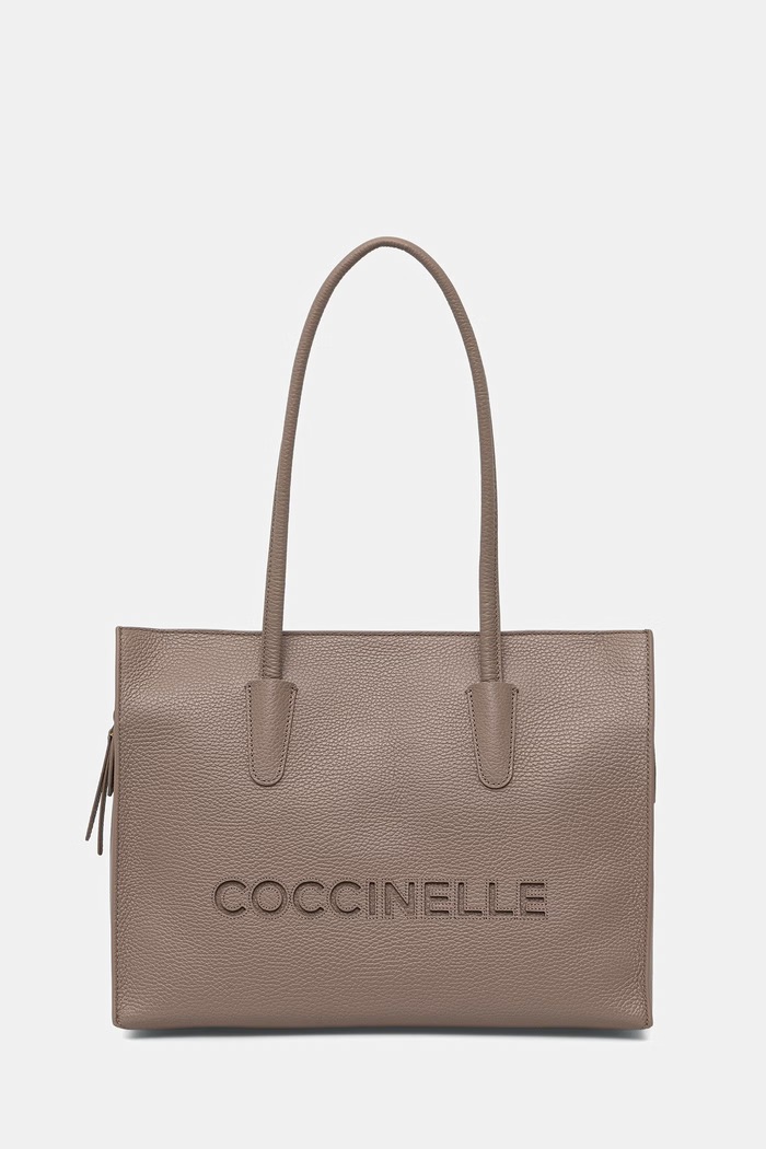 Coccinelle torebka shopper damska skórzana brązowy E1.UAK.11.02.01