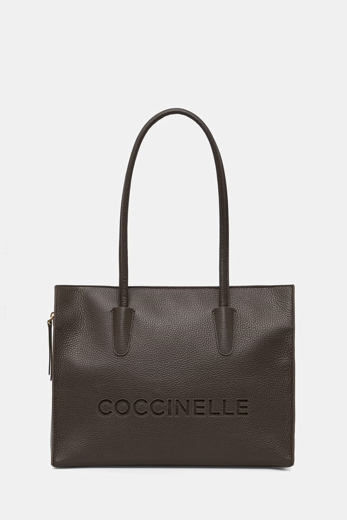 Coccinelle torebka shopper damska skórzana zielony E1.UAK.11.02.01