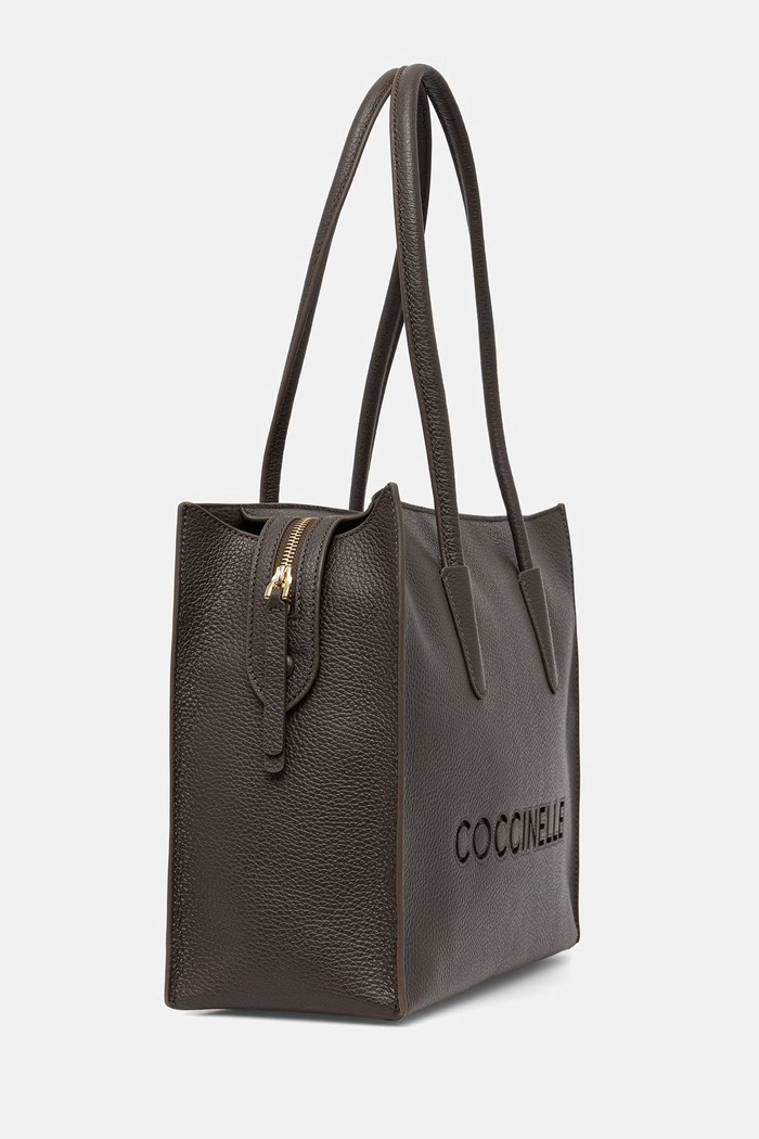 Coccinelle torebka shopper damska skórzana E1.UAK.11.02.01 zielony SS26