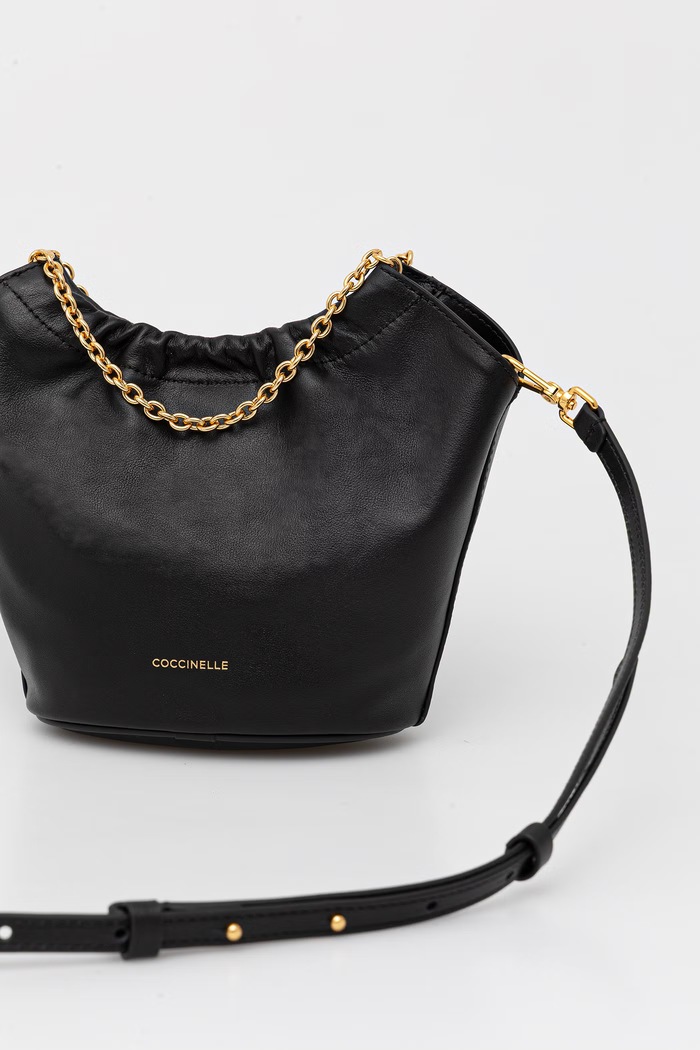 Akcesoria Coccinelle torebka crossbody damska skórzana E5.U5F.58.01.01 czarny