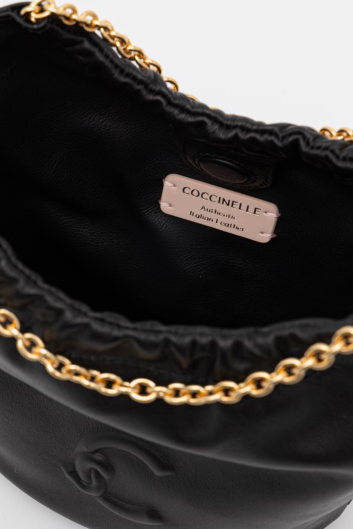 Coccinelle torebka crossbody damska skórzana E5.U5F.58.01.01 czarny