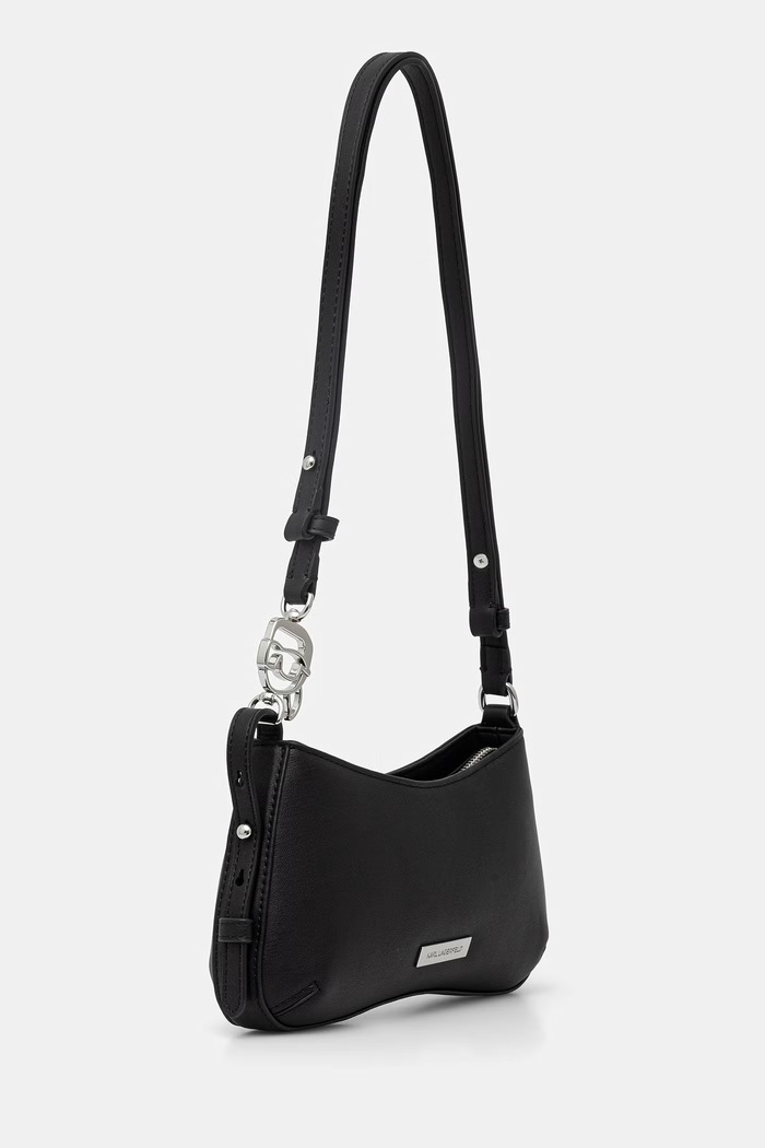 Dámska kabelka z imitácie kože Karl Lagerfeld IKON B2W30269 čierna SS26