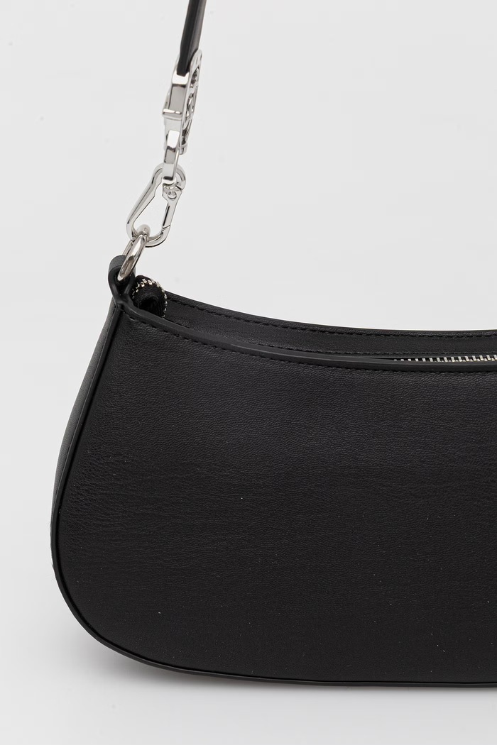 Doplnky Karl Lagerfeld kabelka typu baguette dámska z imitácie kože IKON B2W30180 čierna