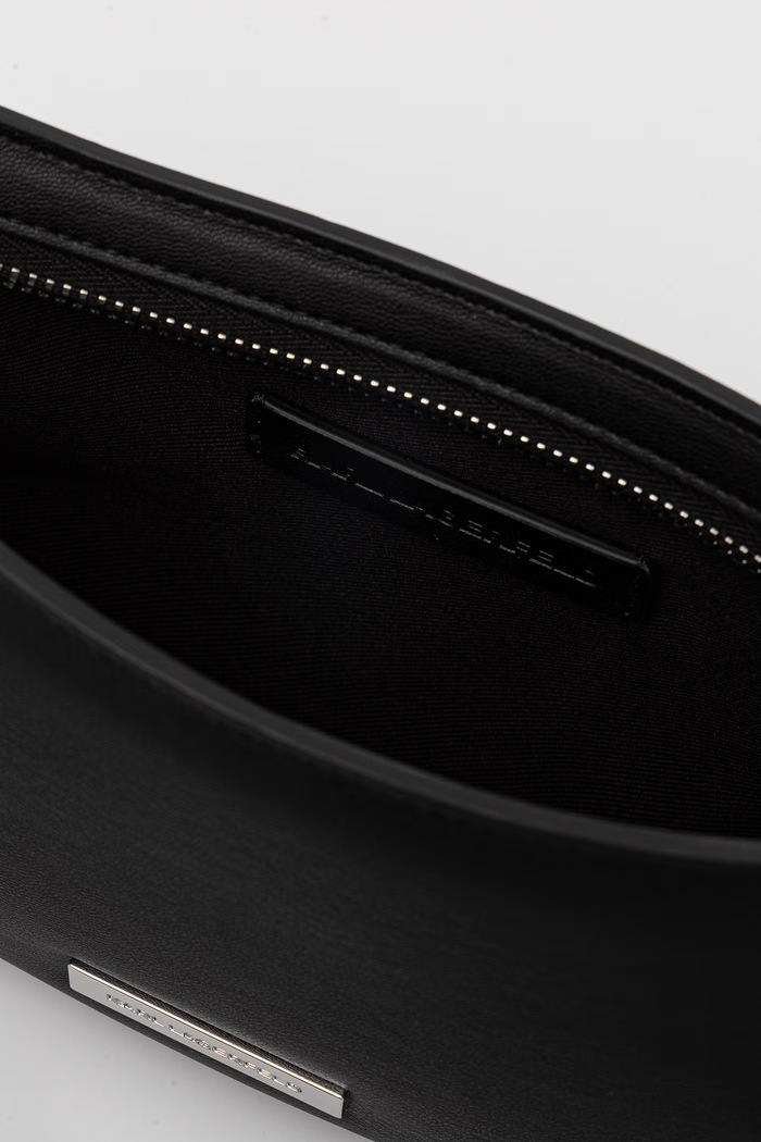 Karl Lagerfeld kabelka typu baguette dámska z imitácie kože IKON B2W30180 čierna