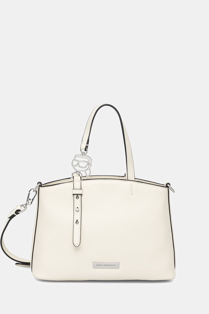 Dámska kabelka typu tote z imitácie kože Karl Lagerfeld IKON béžová B2W30058