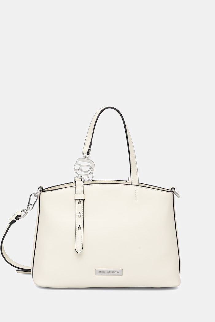 Dámska kabelka typu tote z imitácie kože Karl Lagerfeld IKON béžová B2W30058