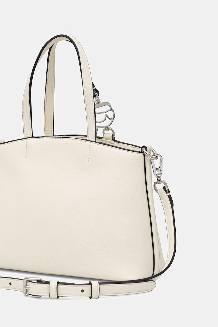 Doplnky Dámska kabelka typu tote z imitácie kože Karl Lagerfeld IKON B2W30058 béžová