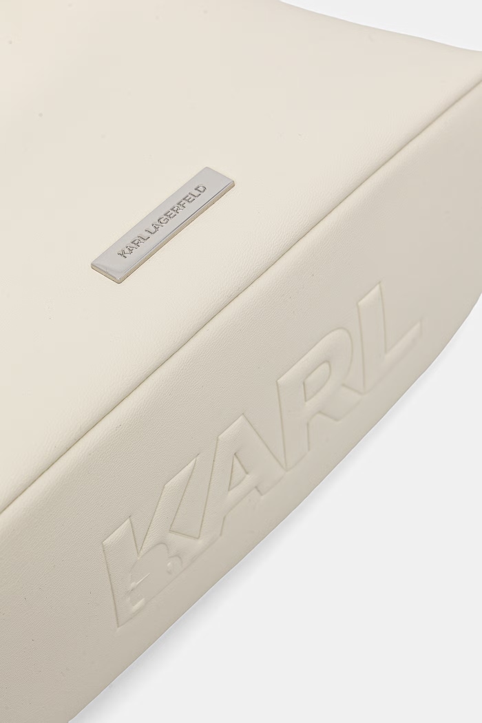 Dámska kabelka typu tote z imitácie kože Karl Lagerfeld IKON B2W30058 béžová