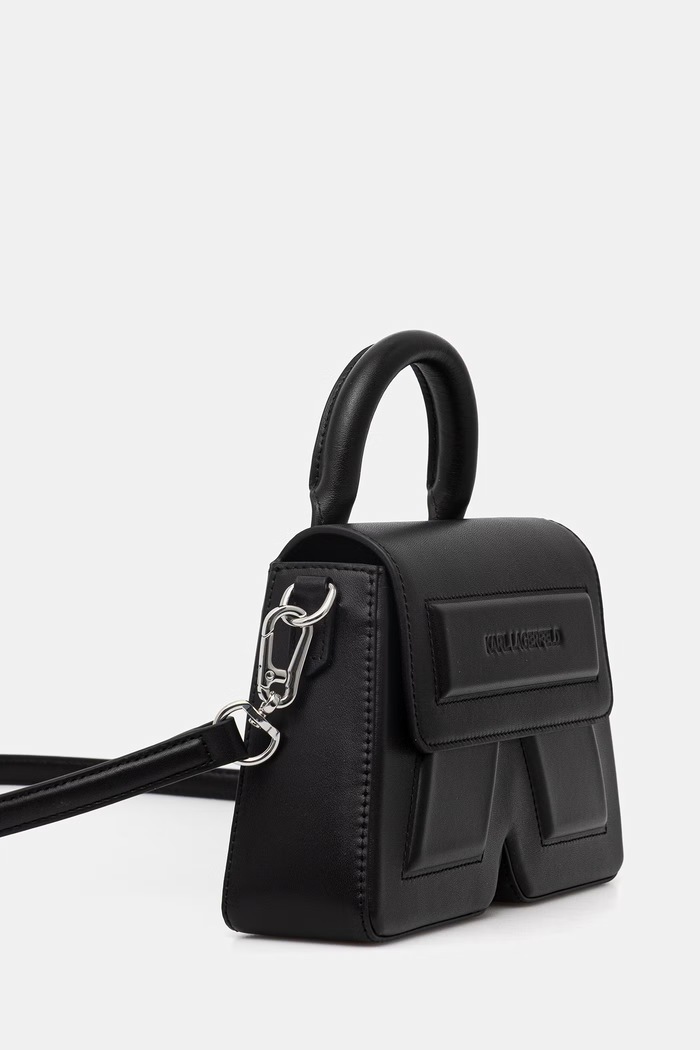 Karl Lagerfeld kabelka dámska kožená IKON/K B2W30261 čierna SS26