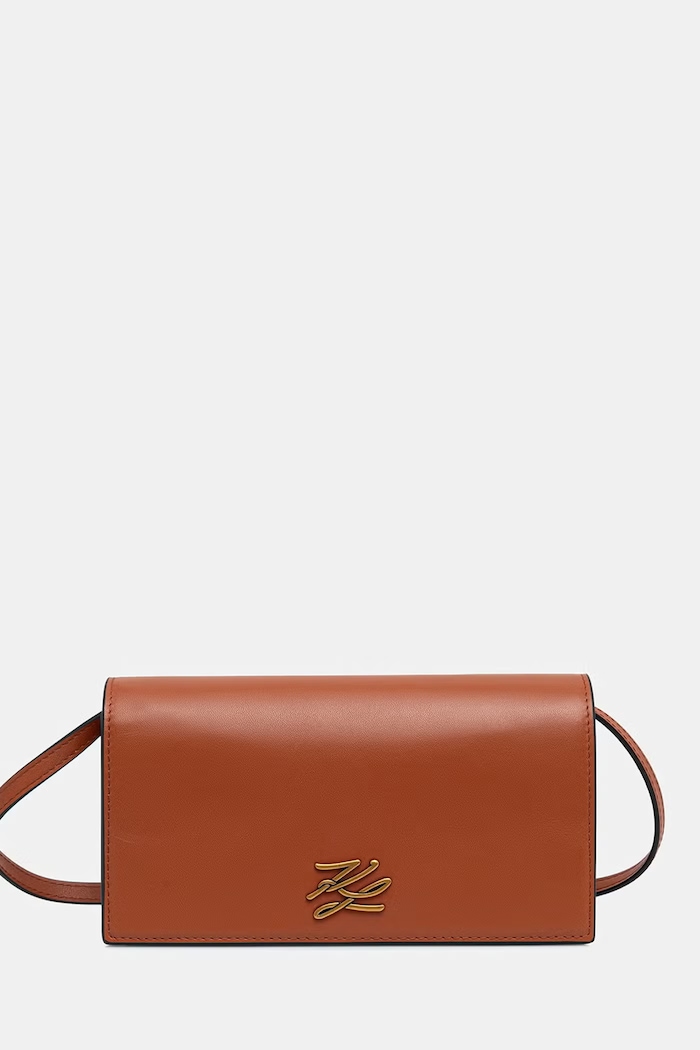 Karl Lagerfeld crossbody kabelka dámska K/AUTOGRAPH hnedá B2W30268