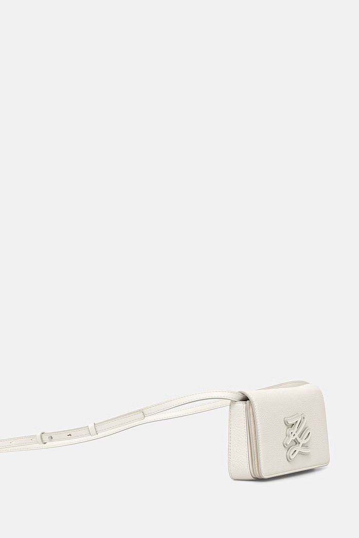 Karl Lagerfeld dámska kožená kabelka K/AUTOGRAPH B2W30272 béžová SS26