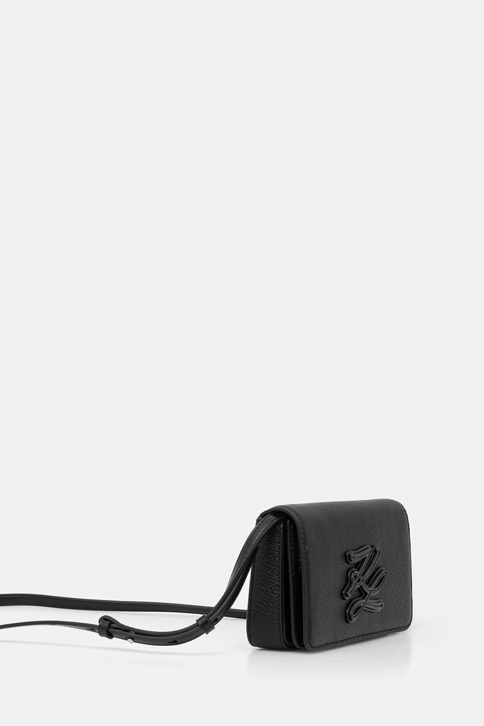 Karl Lagerfeld dámska kožená kabelka K/AUTOGRAPH B2W30272 čierna SS26