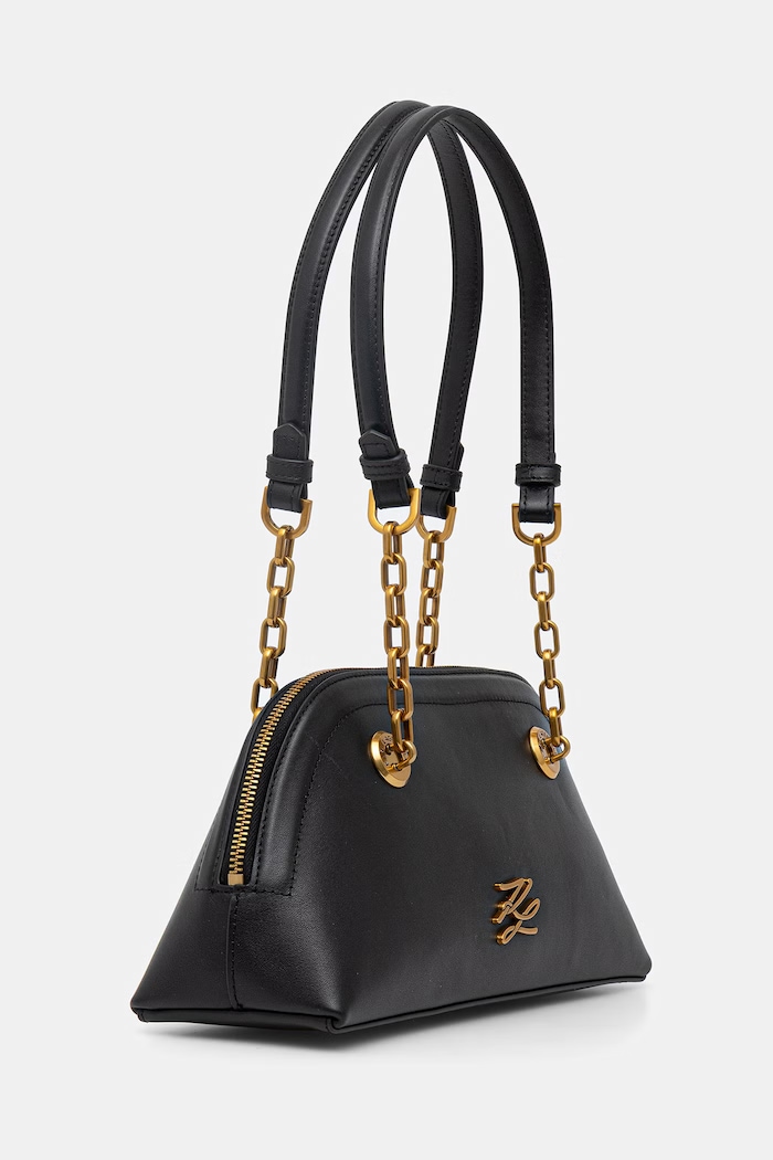 Dámska kabelka typu baguette Karl Lagerfeld K/AUTOGRAPH B2W30039 čierna SS26