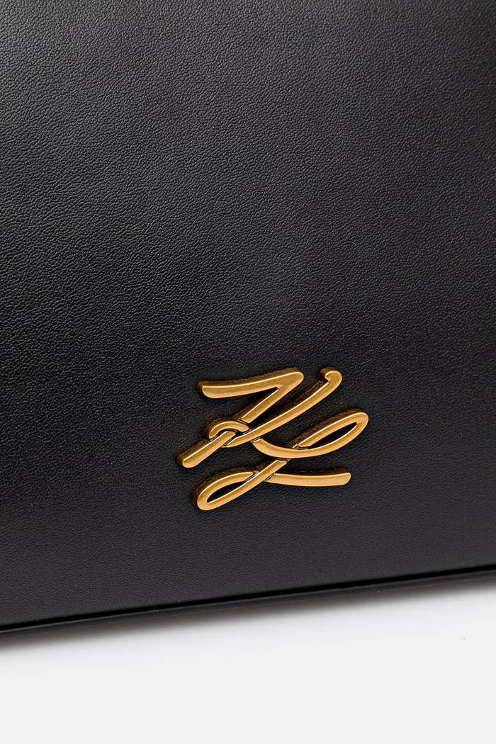 Dámska kabelka typu baguette Karl Lagerfeld K/AUTOGRAPH čierna B2W30039