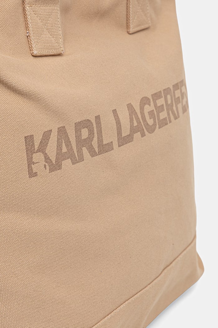 Dodaci Karl Lagerfeld tote torba za žene pamučna K/ESSENTIAL B2W50099 bež