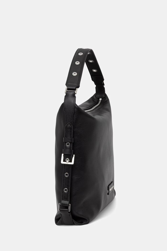 Karl Lagerfeld nákupní taška dámská kožená K/EYELETS B2W30086 černá SS26