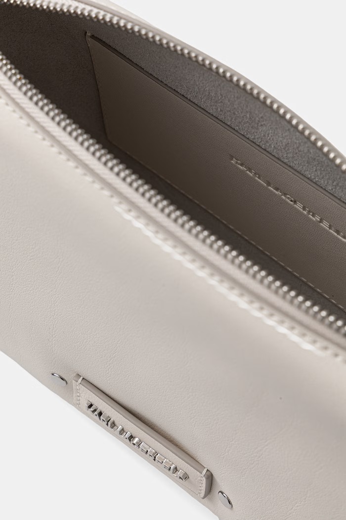 Karl Lagerfeld dámska kožená bagetová kabelka K/EYELETS B2W30087 béžová