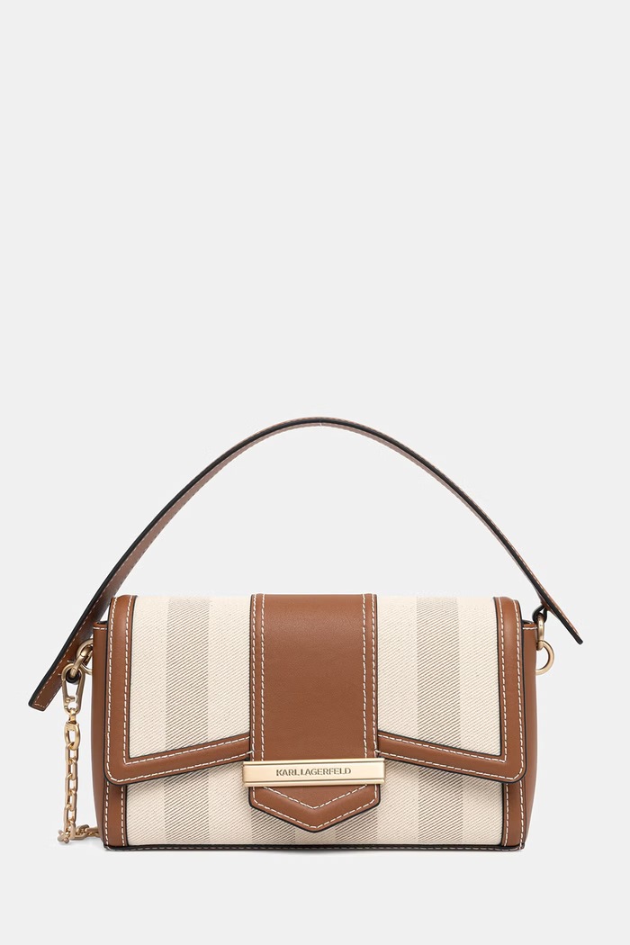 Karl Lagerfeld crossbody torbica ženska K/NOVA bež B2W30233