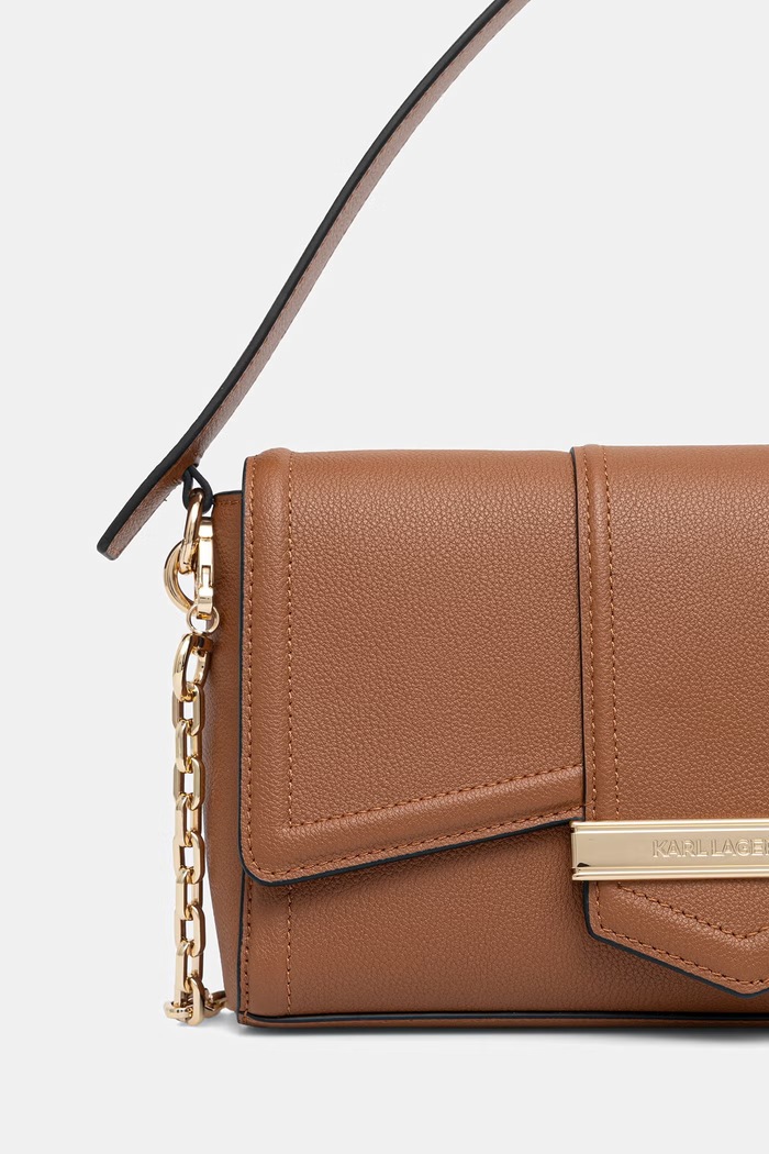 Karl Lagerfeld torebka crossbody damska skórzana K/NOVA brązowy B2W30098