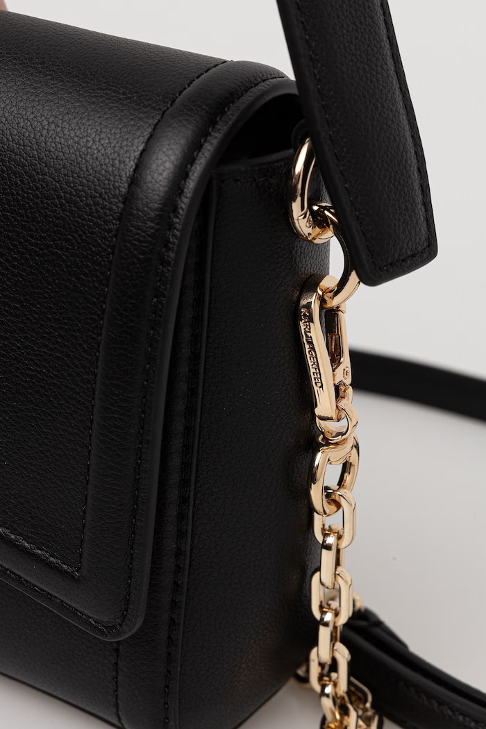 Karl Lagerfeld geantă crossbody pentru femei din piele K/NOVA negru B2W30098