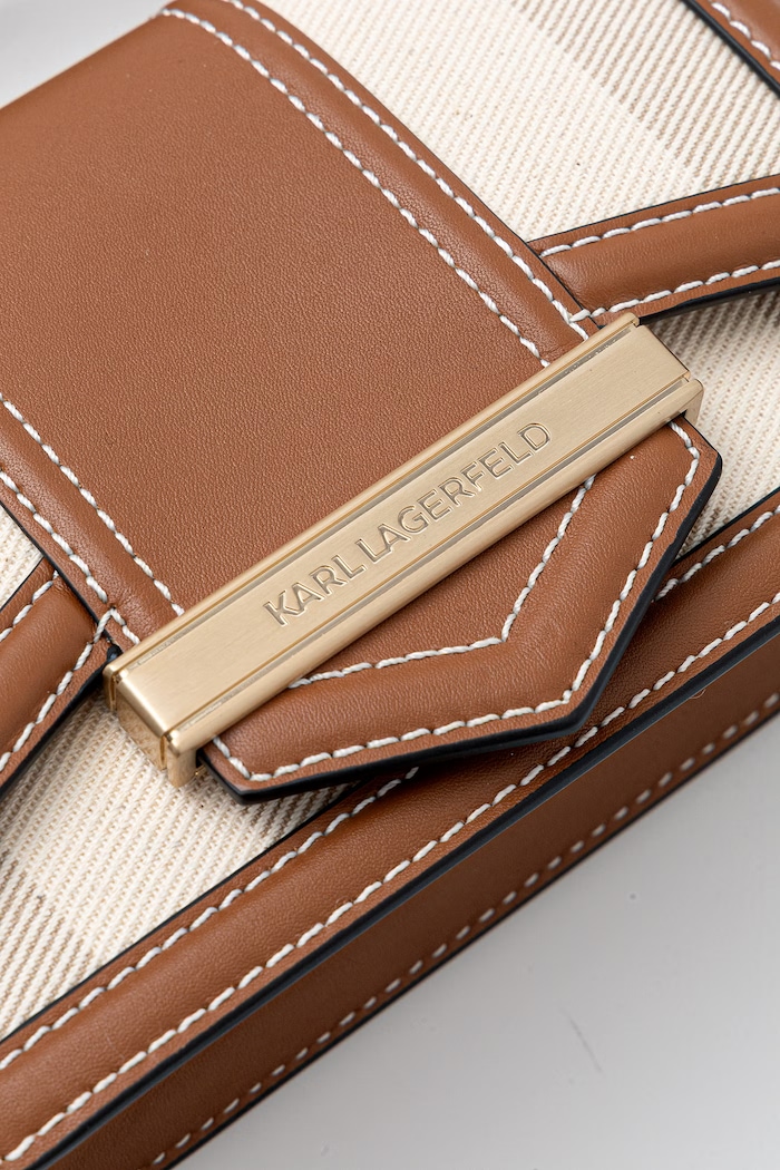 Karl Lagerfeld crossbody kabelka dámska kožená K/NOVA béžová B2W30232