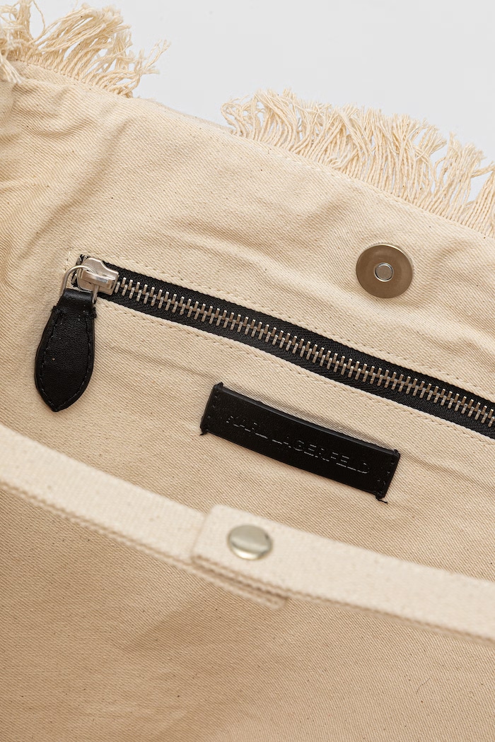 Karl Lagerfeld tote torba za žene pamučna K/RSG B2W50021 bež