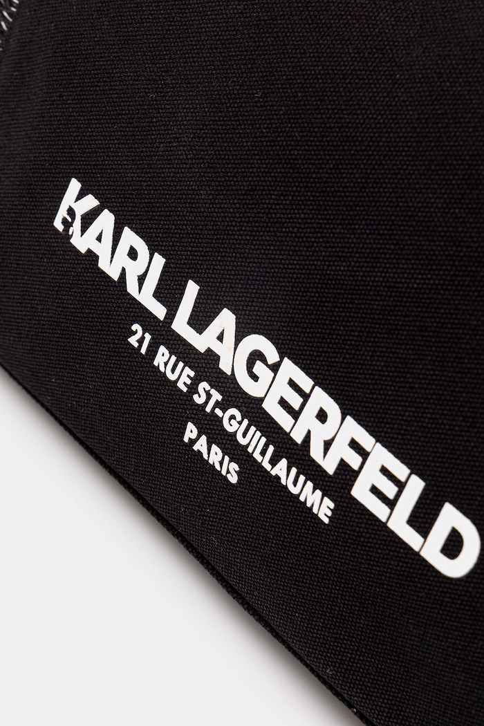 Karl Lagerfeld tote torba za žene pamučna K/RSG crna B2W50021