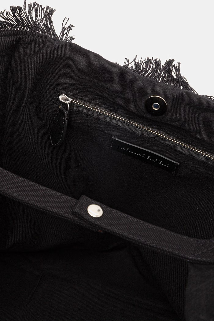 Karl Lagerfeld tote torba za žene pamučna K/RSG B2W50021 crna