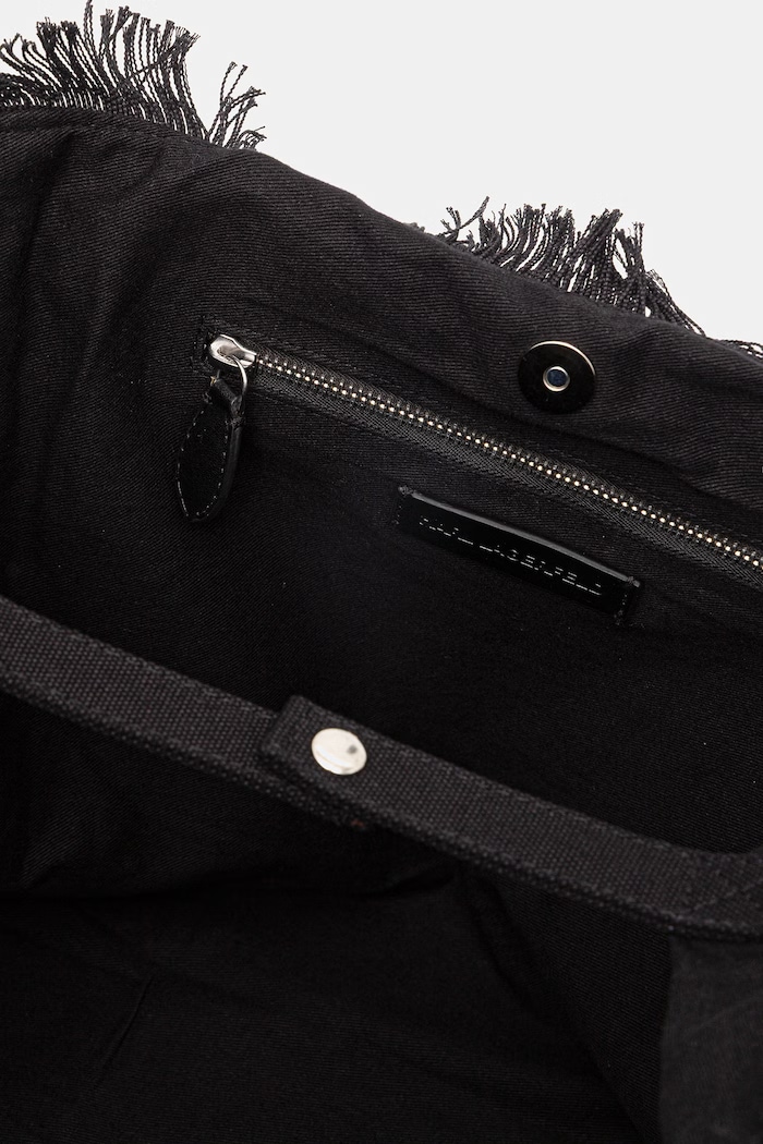 Karl Lagerfeld tote torba za žene pamučna K/RSG B2W50021 crna