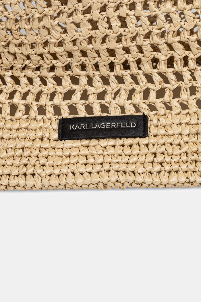 Karl Lagerfeld tote bag pentru femei împletită K/SIGNATURE B2W46068 bej