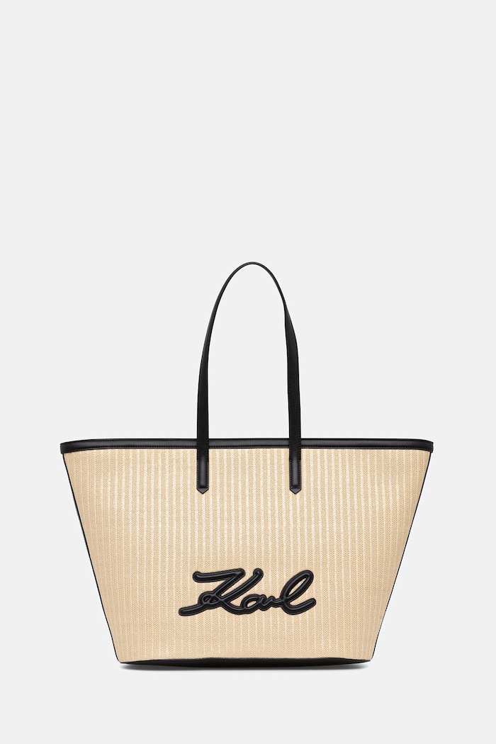 Karl Lagerfeld kabelka typu shopper dámska K/SIGNATURE béžová B2W30088