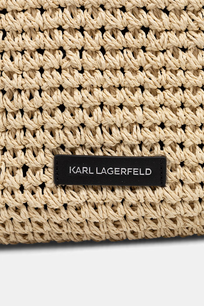 Karl Lagerfeld coș pentru femei împletit K/SIGNATURE bej B2W46073