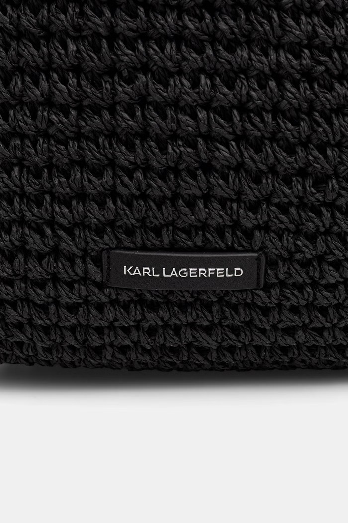Accesorii Karl Lagerfeld coș pentru femei împletit K/SIGNATURE B2W46073 negru
