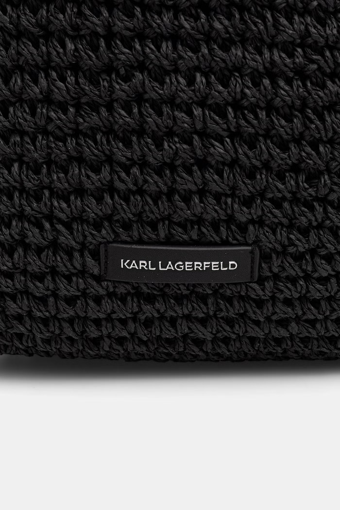 Accesorii Karl Lagerfeld coș pentru femei împletit K/SIGNATURE B2W46073 negru
